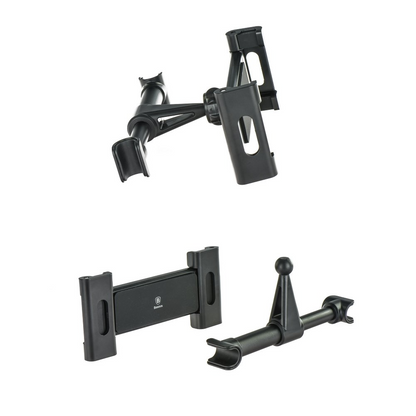 Baseus BackSeat Headrest Car Mount for Phone / Tablet, 4.7inch - 12.9inch, Black, Resealed SUHZ-01