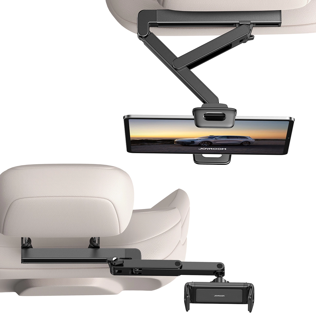 Joyroom JR-ZS433 Kopfstützenhalterung für Telefon / Tablet, 4,7 Zoll - 13 Zoll, Schwarz