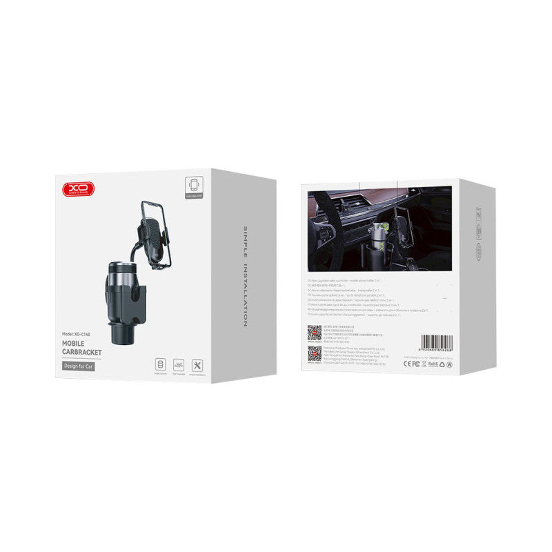 Autohalterung XO Design C140, 5 Zoll - 6,9 Zoll, Schwarz