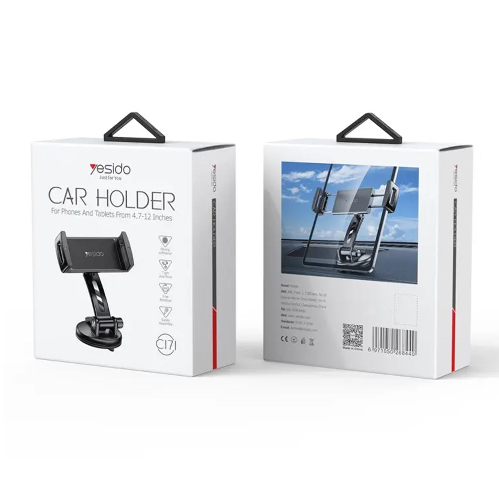 Autohalterung Yesido C171, 4,7 Zoll - 12 Zoll, Schwarz