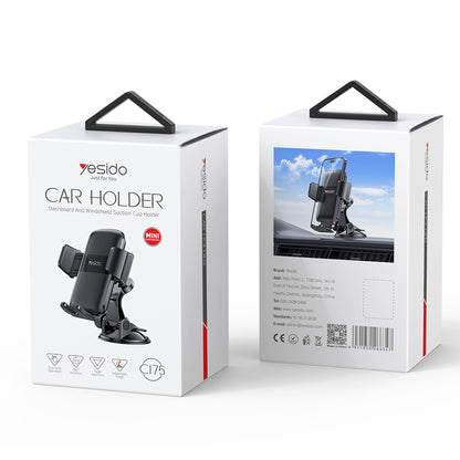 Autohalterung Yesido C175, 4,7 Zoll - 7,2 Zoll, Schwarz