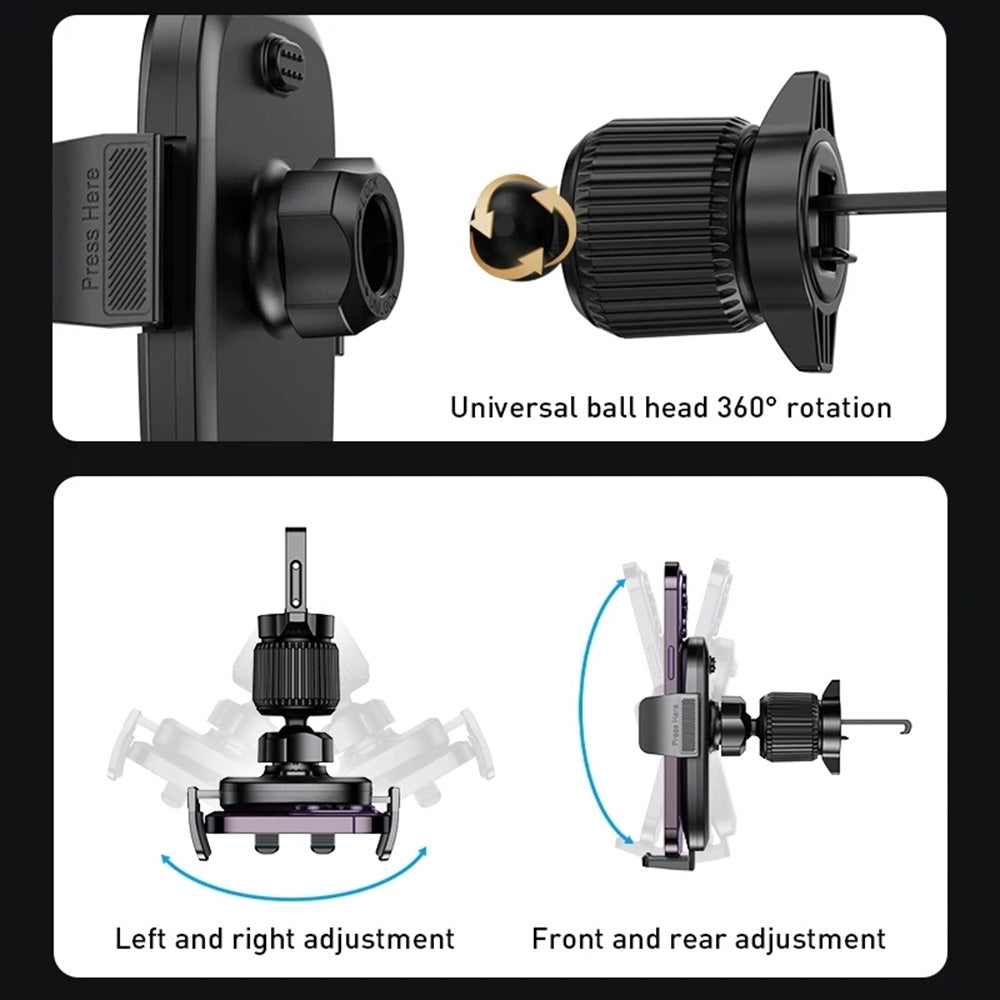 Autohalterung Yesido C241, 4,7 Zoll - 7,2 Zoll, Schwarz