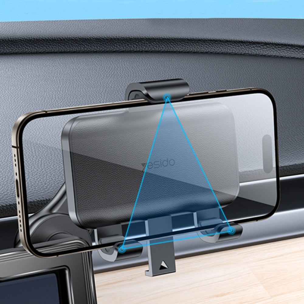 Autohalterung Yesido C250, 4,7 Zoll - 6,8 Zoll, Schwarz