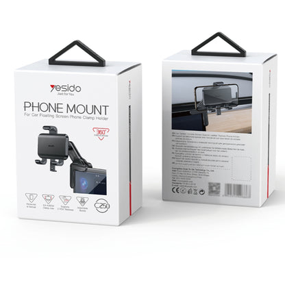 Autohalterung Yesido C250, 4,7 Zoll - 6,8 Zoll, Schwarz