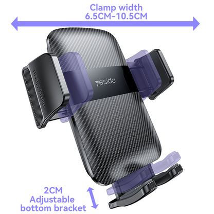 Autohalterung Yesido C251, 4,8 Zoll - 7,2 Zoll, Schwarz