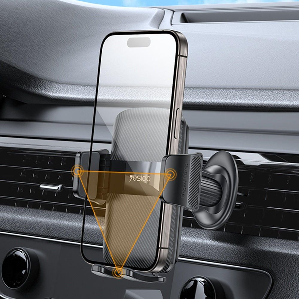 Autohalterung Yesido C251, 4,8 Zoll - 7,2 Zoll, Schwarz