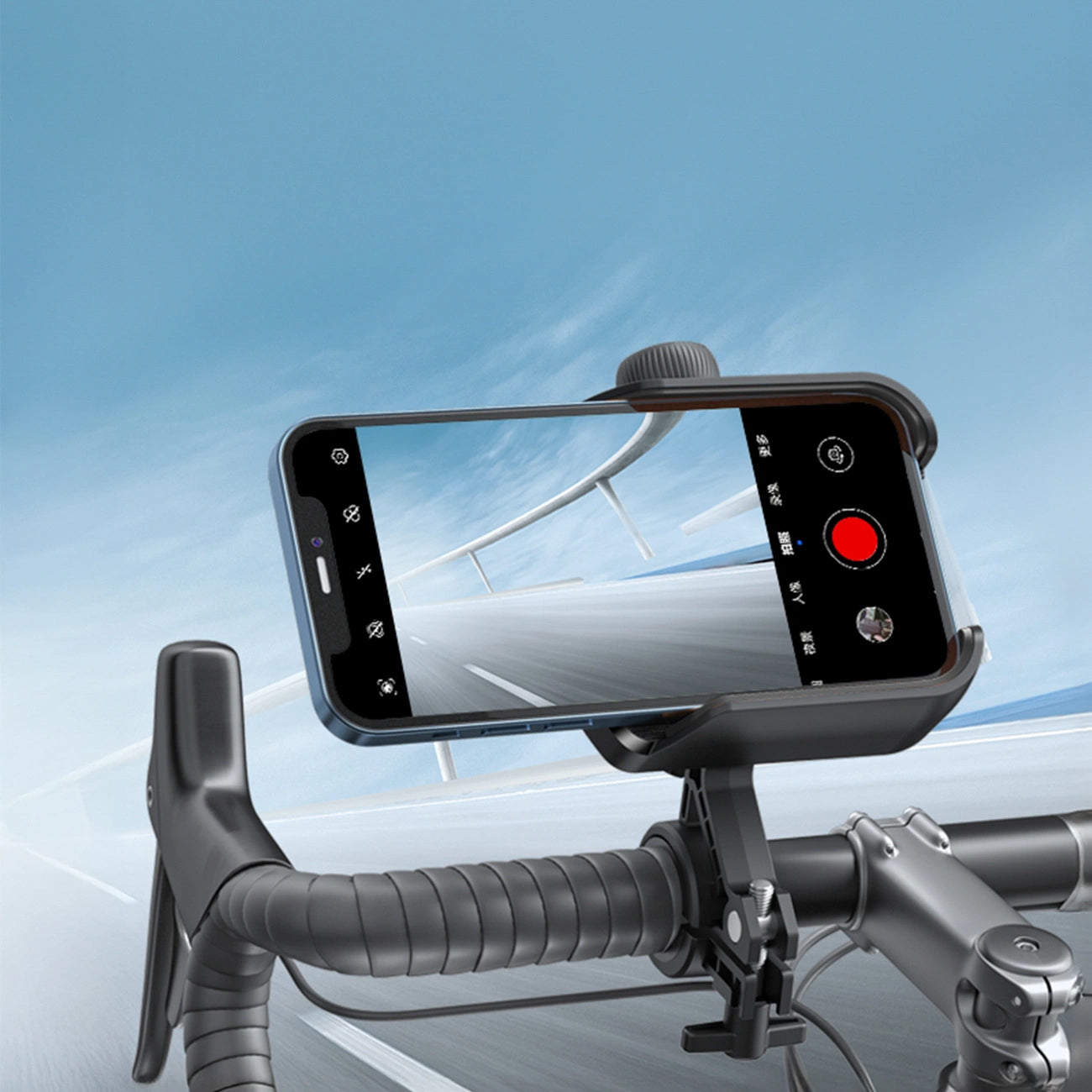 Fahrrad- und Motorradhalterung Joyroom JR-ZS431, 4,7 Zoll - 7 Zoll, Schwarz