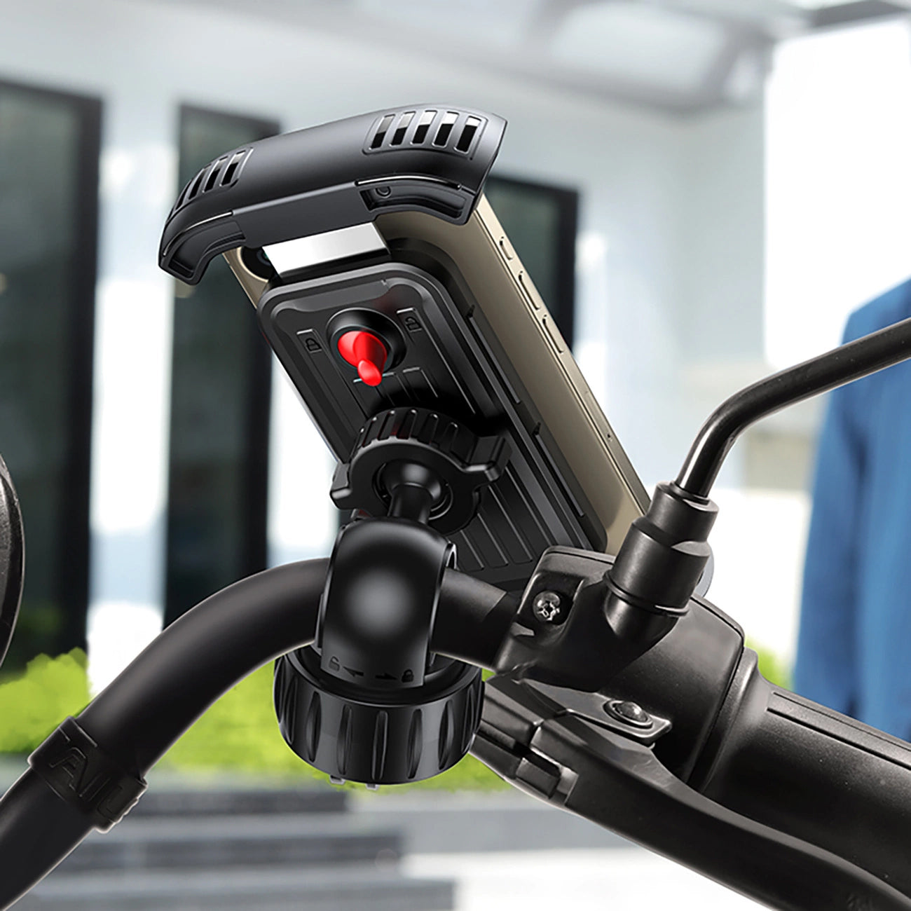 UGREEN LP494 Fahrradhalterung, 4,7 Zoll - 6,8 Zoll, Schwarz
