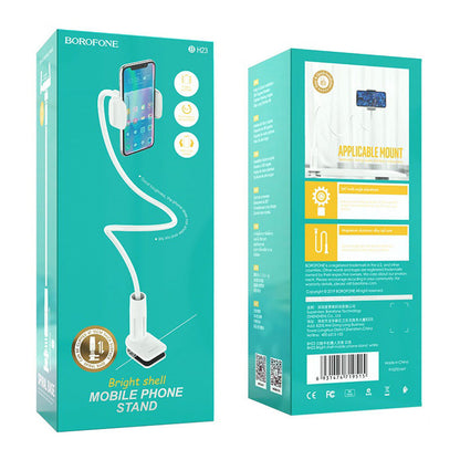 Borofone BH23 Bright Shell Schreibtischhalterung, 4,5 Zoll - 6,5 Zoll, Weiß
