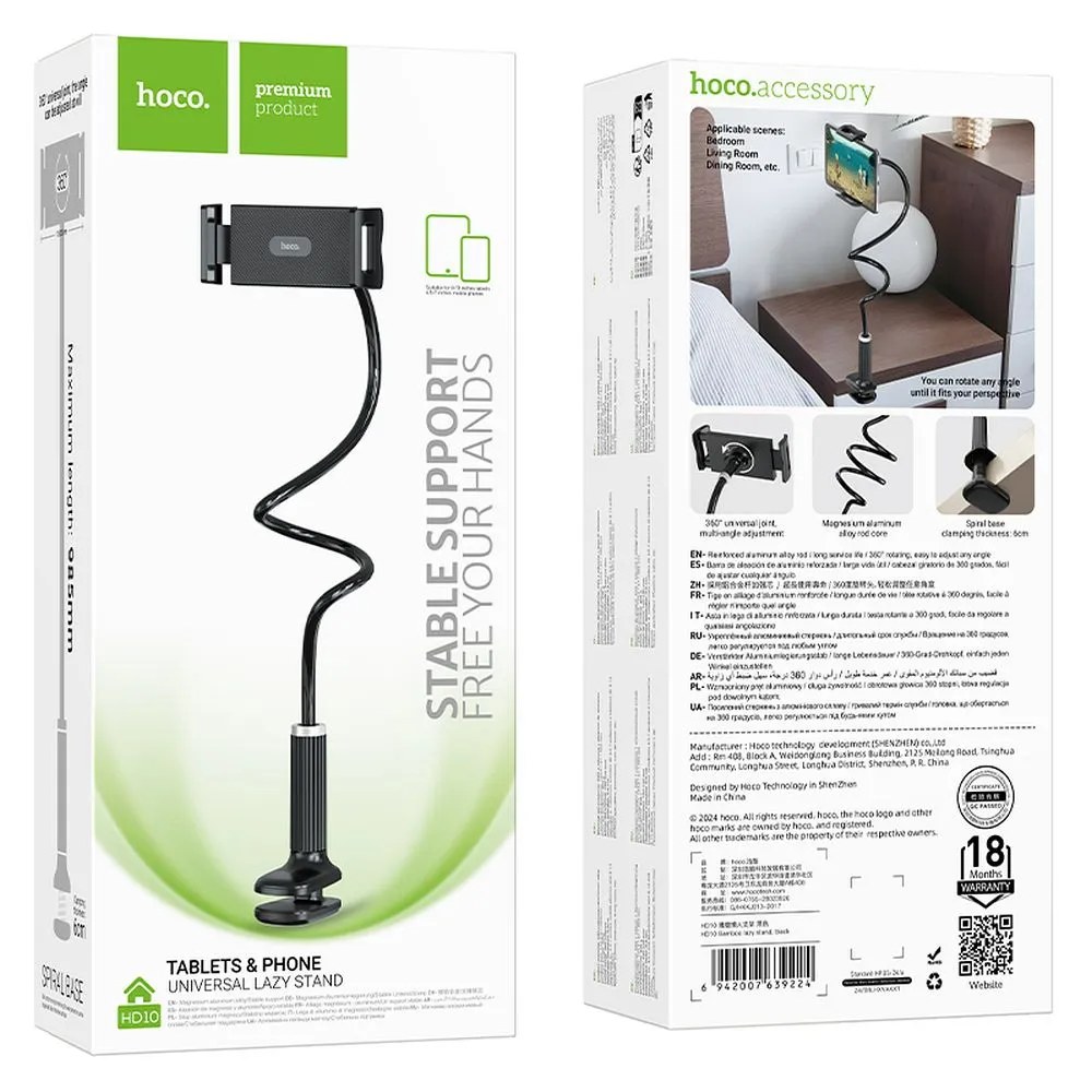 Bürohalterung HOCO HD10, Universal, Schwarz