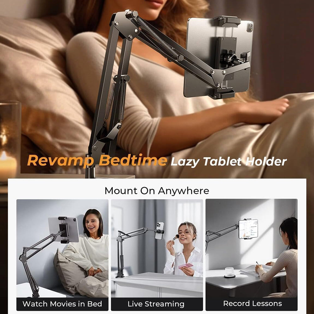 Lisen Bürohalterung für Telefon / Tablet, 4,7 Zoll - 12,9 Zoll, Schwarz YL0223060007