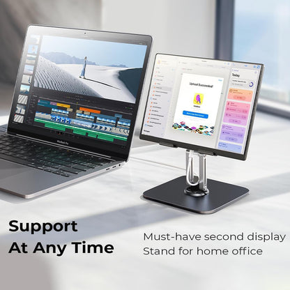 Lisen Q18 Schreibtischhalterung für Telefon / Tablet, 4,7 Zoll - 12,9 Zoll, Schwarz YL0423120002