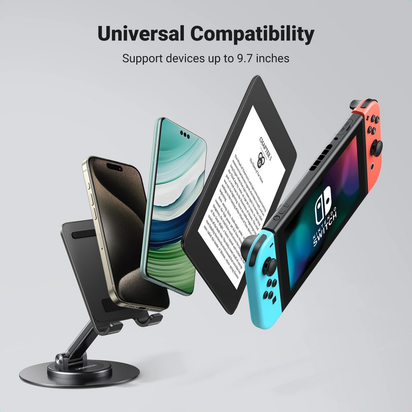 UGREEN LP805 Universaler Bürohalter, Grau