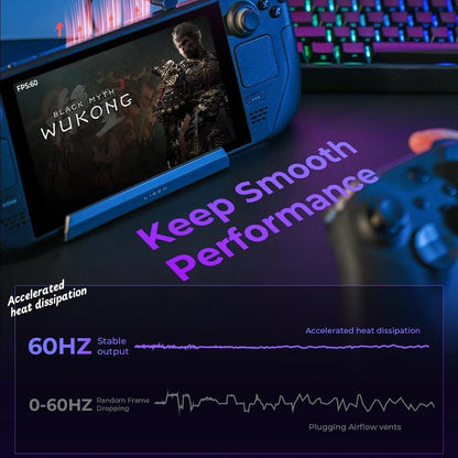 Hub-Ständer mit Kühler Lisen S1 für ROG / Lenovo / Razer / Aya / Logitech / Onexplayer Serie, Schwarz YL0423110005