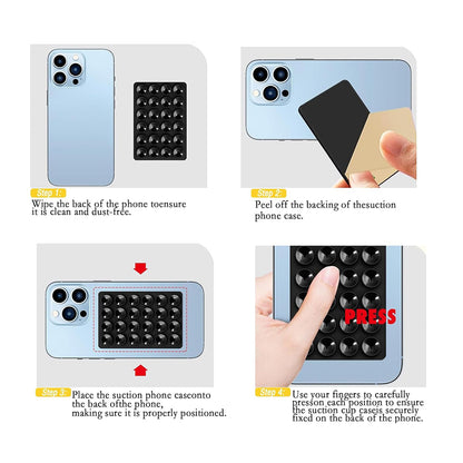 Saugnapfhalterung Techsuit SY-PAD, Gelb