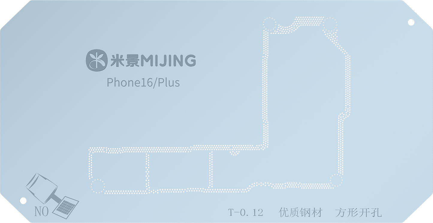 Arbeitsunterlage Reballing Mijing Z20 für Apple iPhone 16 Serie