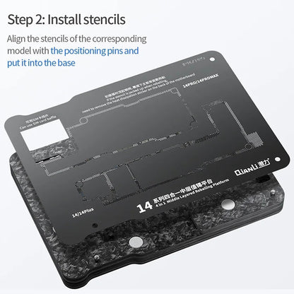 QIANLI Magnetischer PCB-Arbeitsständer für Apple iPhone 15 Serie
