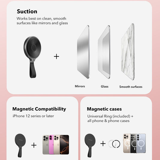 ESR HaloLock Ringhalter, Schwarz