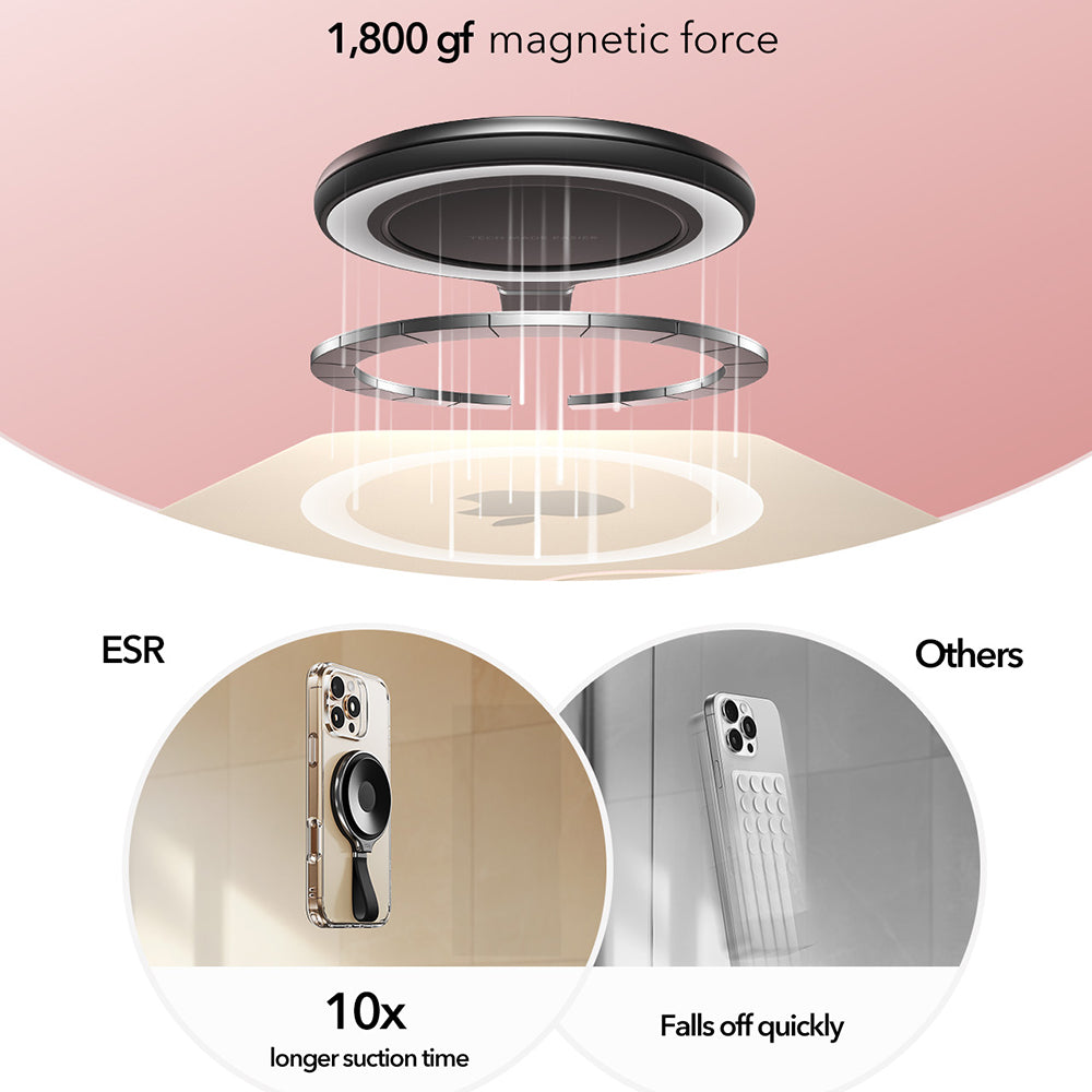 ESR HaloLock Ringhalter, Schwarz