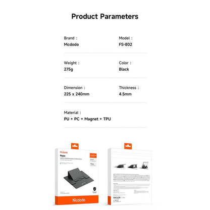 McDodo FS-8020 Napa Ständer für Laptop 11 Zoll - 16 Zoll, Schwarz