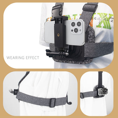 Sportkamerahalterung Techsuit JX-002 für GoPro-Serie, Grau