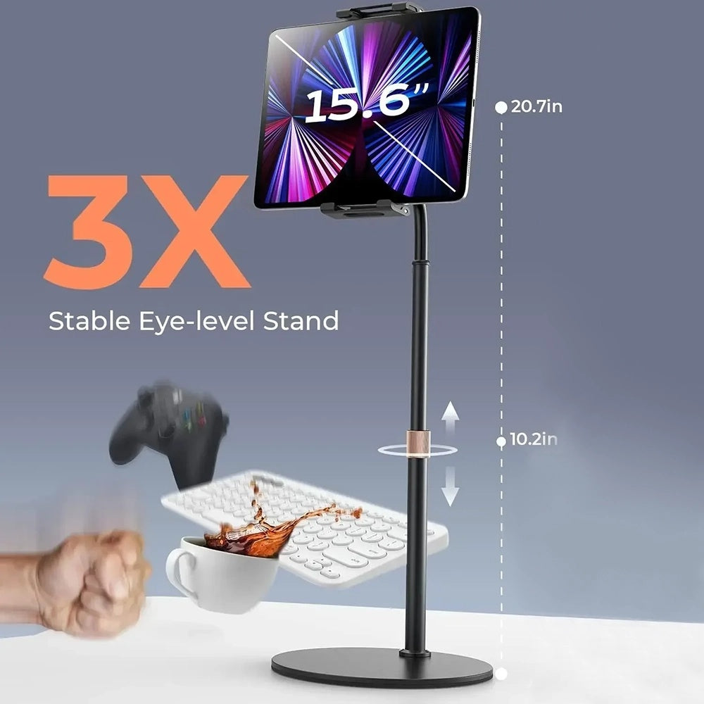 Lisen Bürohalterung für Telefon / Tablet, 4,7 Zoll - 12,9 Zoll, Schwarz YL0420050002