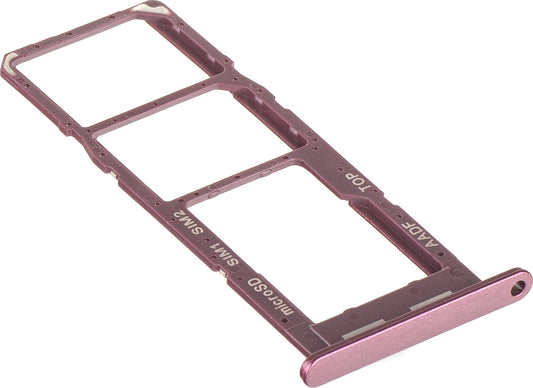SIM-Kartenhalter Samsung Galaxy A14 A145, Dual SIM, Weinrot