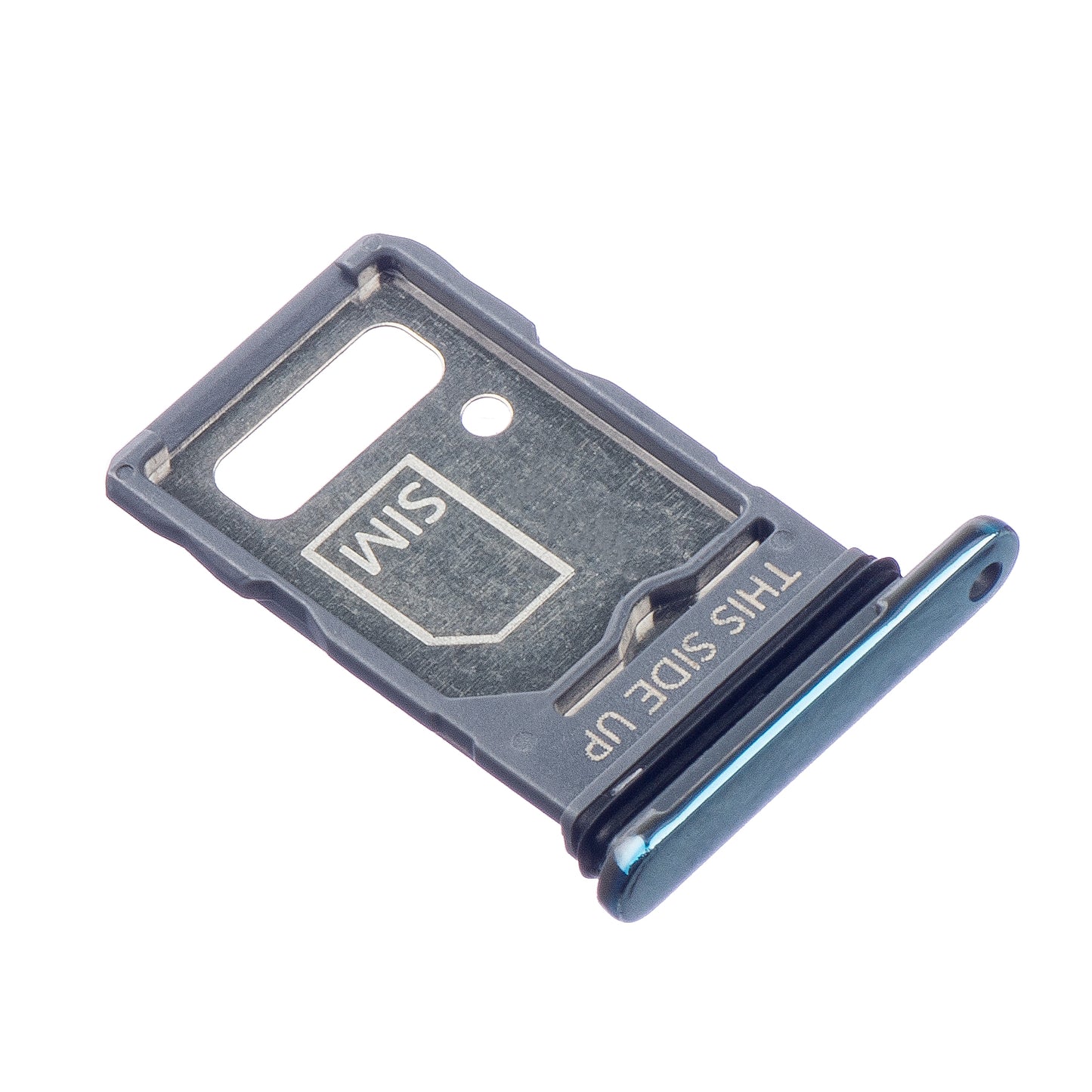 SIM-Halter Motorola Edge 20 Pro, Einzel-SIM, Blau (veganes Leder)