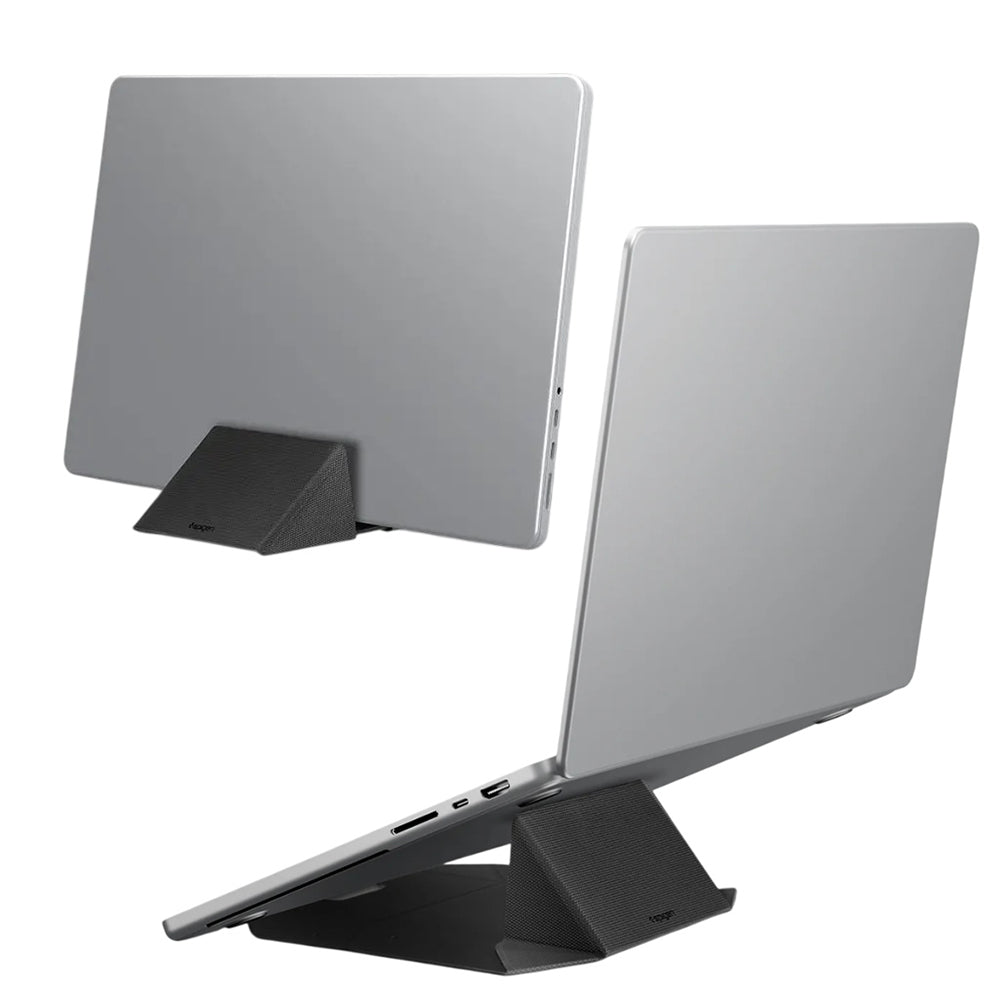 Spigen Slim Fold LD201-S9 Laptopständer für max. 16 Zoll, Schwarz AMP11118