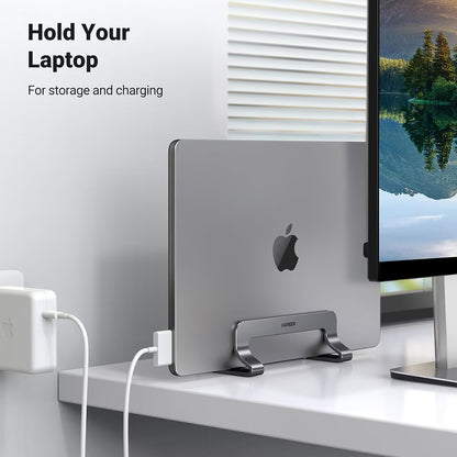 UGREEN LP258 Vertikaler Ständer (29277) für Laptops mit einer Dicke von 12 mm - 26 mm, Silber