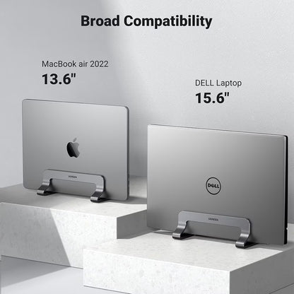 UGREEN LP258 Vertikaler Ständer (29277) für Laptops mit einer Dicke von 12 mm - 26 mm, Silber