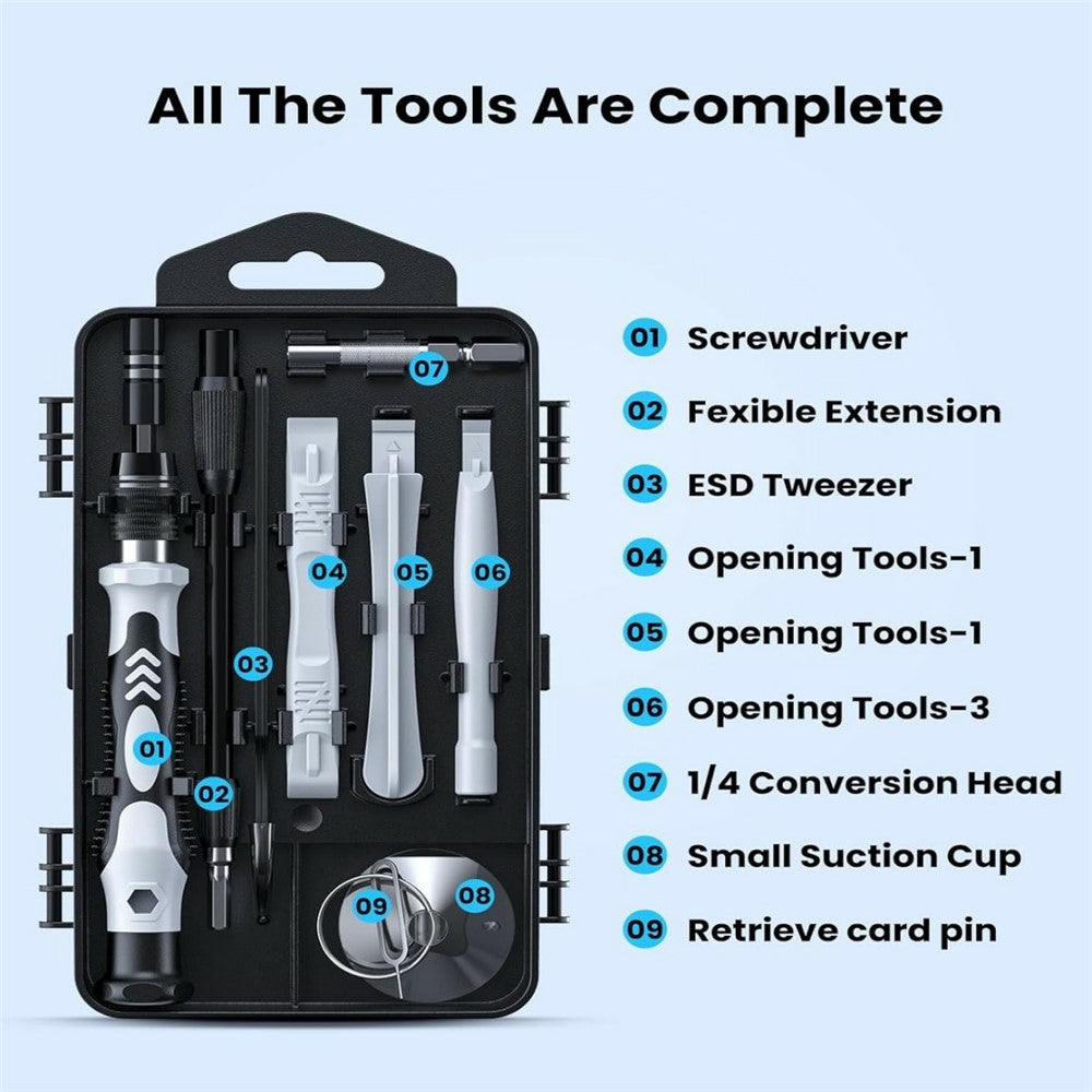 Axth Screwdriver, 116in1, Gray