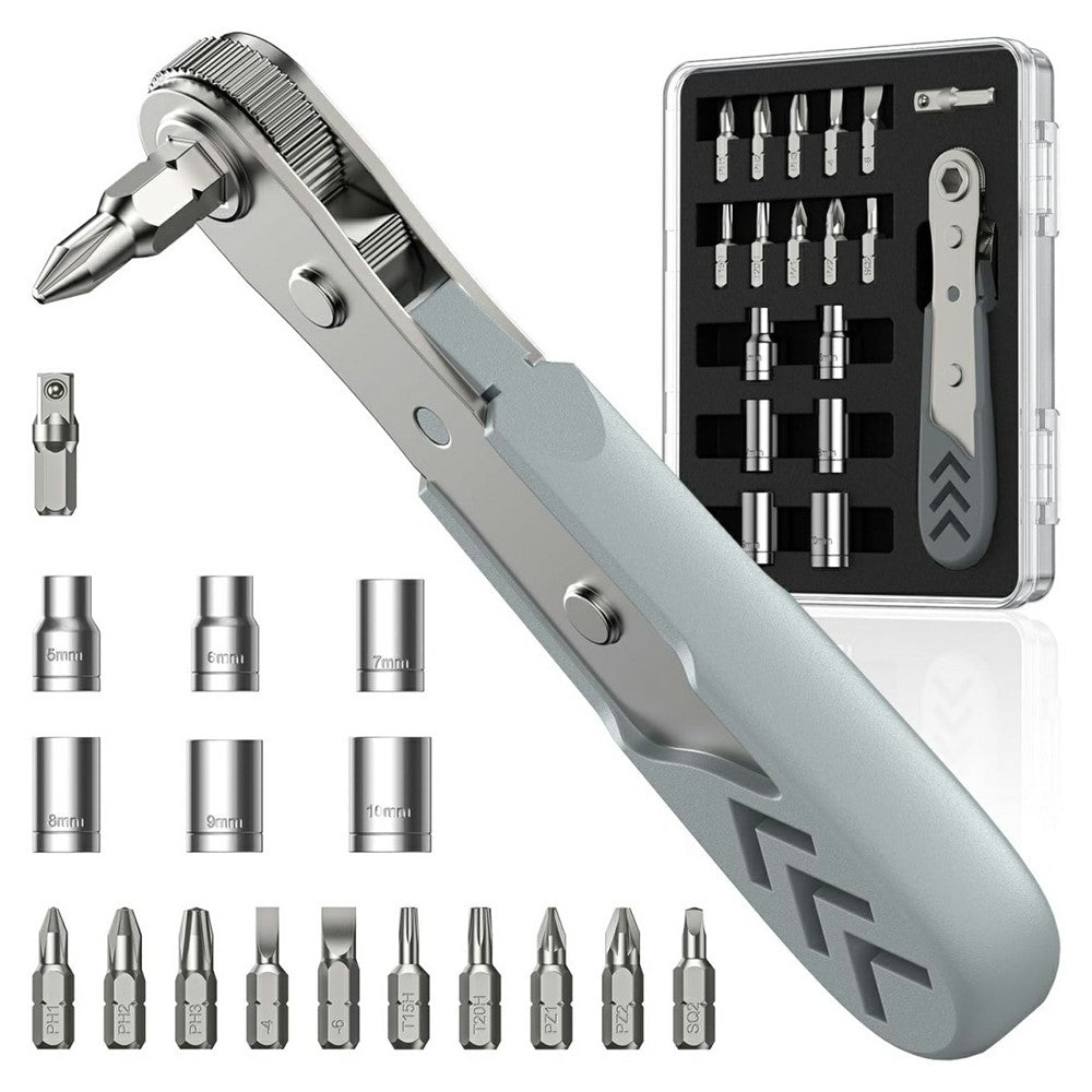 Axth Ratschen-Schraubendreher, 17in1, Grau