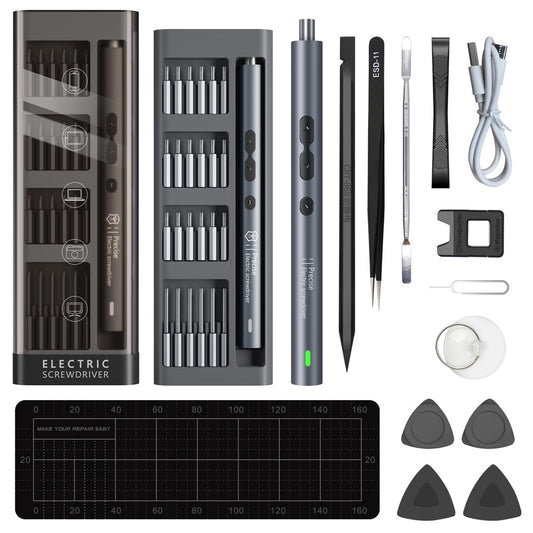 Elektrischer Schraubendreher King'sdun KS-882038, 62in1, Grau