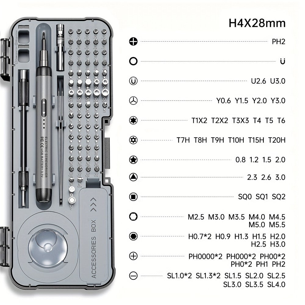 OEM Electric Screwdriver, 88in1, Gray