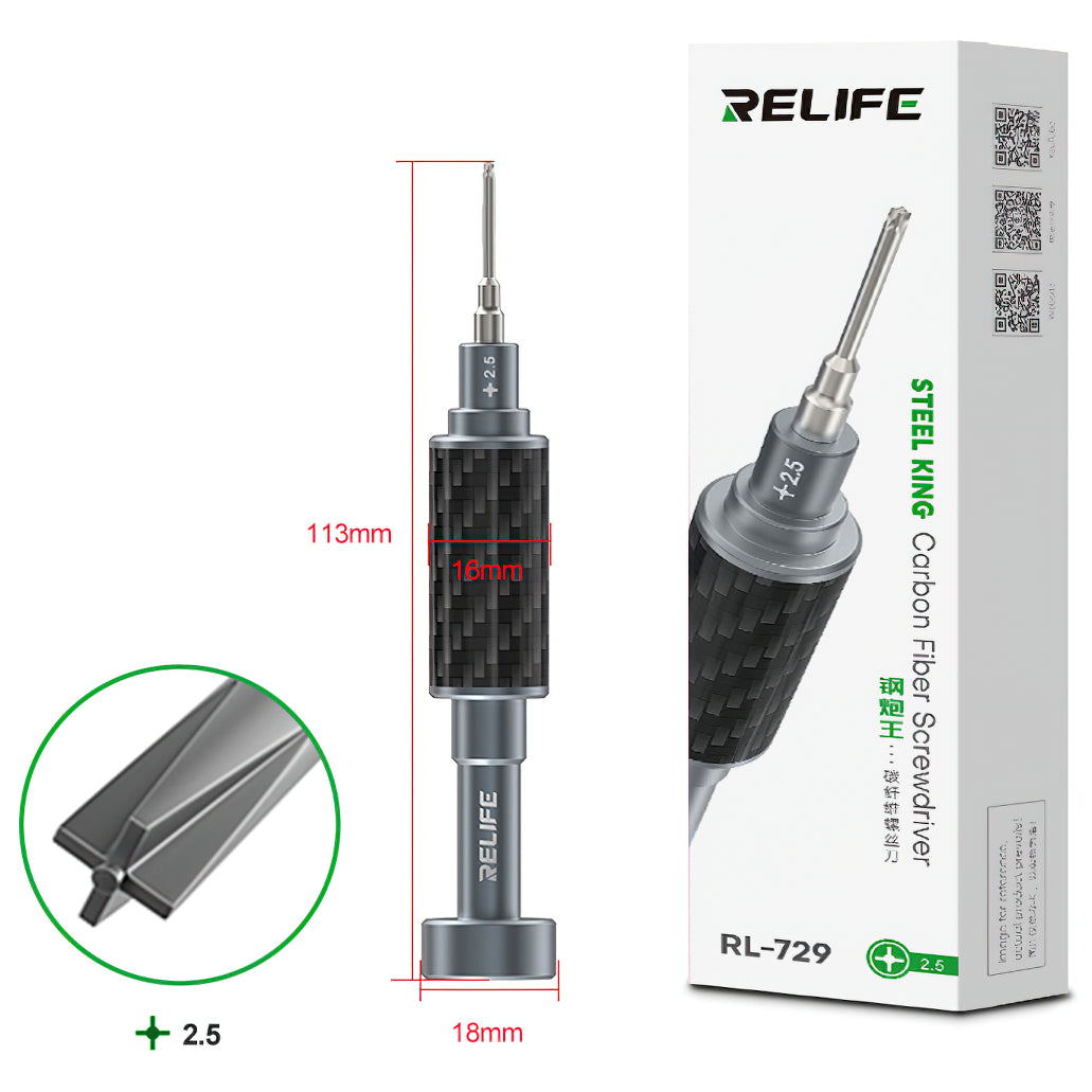 Schraubendreher Relife RL-729, Kreuzschlitz 2,5mm