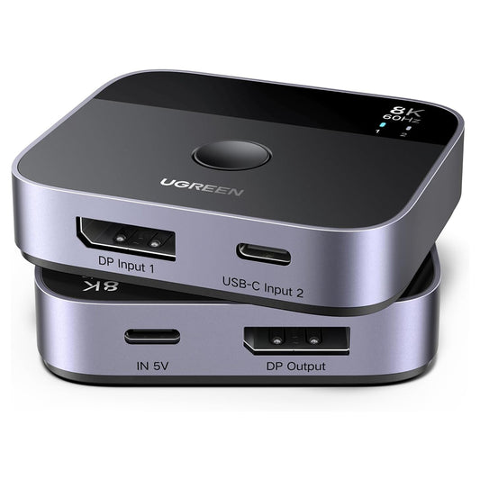 Switch Video DisplayPort / USB-C UGREEN 65878, Schwarz