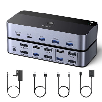 Switch Video DisplayPort UGREEN AK700 (55851), Grau