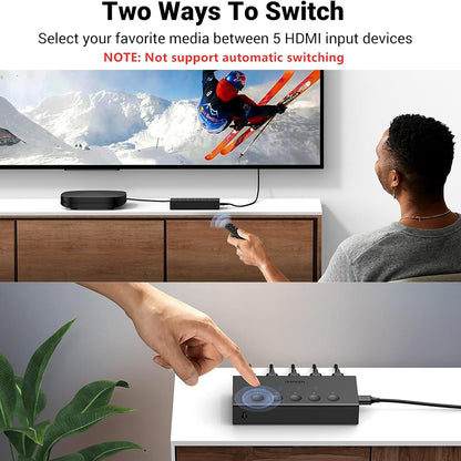 HDMI Video Switch UGREEN CM568 (90512), Schwarz