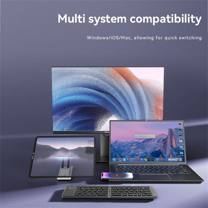 Faltbare Bluetooth-Tastatur Yesido KB27, Schwarz