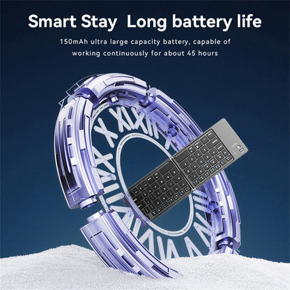 Faltbare Bluetooth-Tastatur Yesido KB27, Schwarz