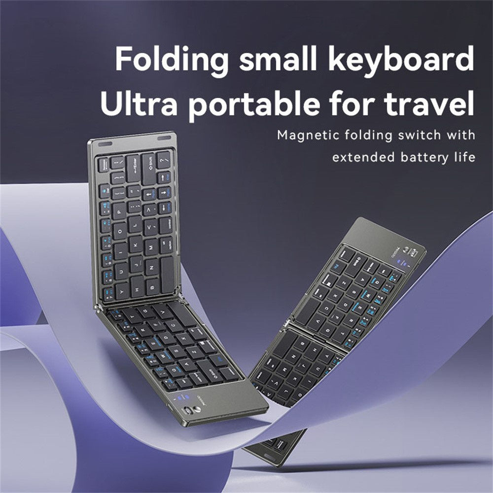 Faltbare Bluetooth-Tastatur Yesido KB27, Schwarz