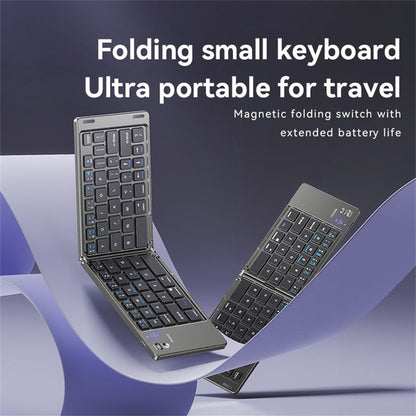 Faltbare Bluetooth-Tastatur Yesido KB27, Schwarz