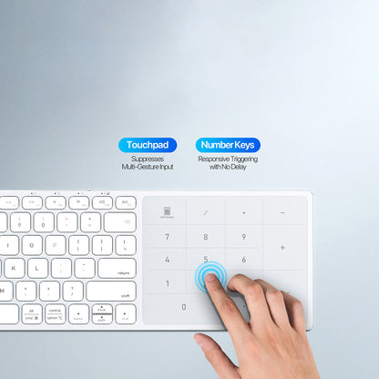 Wireless-Tastatur DUX DUCIS LK, BT / Wi-Fi, Schwarz