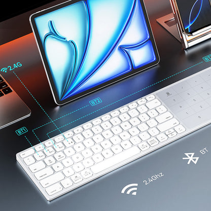 Wireless-Tastatur DUX DUCIS LK, BT / Wi-Fi, Schwarz