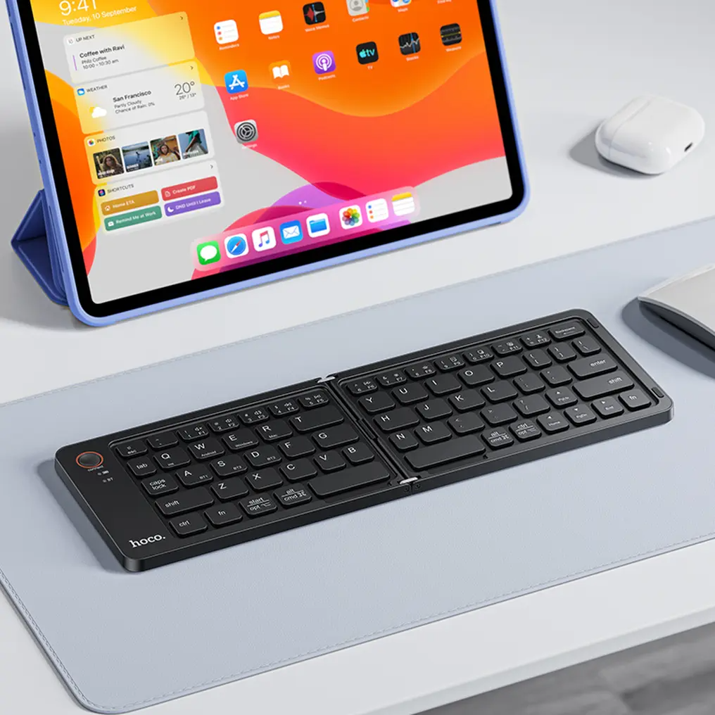 Faltbare Bluetooth-Tastatur HOCO GM71 Foldable, Schwarz