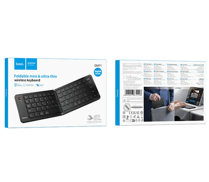 Faltbare Bluetooth-Tastatur HOCO GM71 Foldable, Schwarz