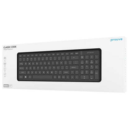 Proove Classic Code Wireless-Tastatur, Schwarz KBCDEN00003001