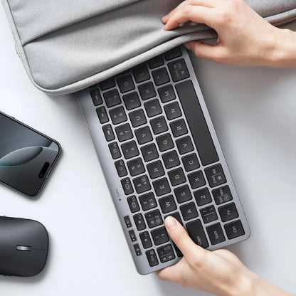 UGREEN 75049 Kabellose Tastatur, BT / Wi-Fi, Schwarz