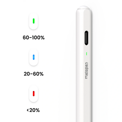 Touch Pen Metapen Air8 Pro für Apple iPad, Active Version, Weiß ME-APP172